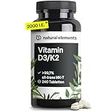 Vitamin D3 + K2 –  99,7% all-trans MK-7 & 2000 IE Vitamin D3 – 240...