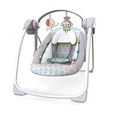 Bright Starts Whimsical Wild automatische Babyschaukel, zusammenklappbar,...