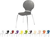 Stapelstuhl Bistrostuhl Stuhl Esszimmerstuhl Küchenstuhl Design Metall...