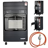 Kaspar Gasheizer Mit Gasdruckregler Gasschlauch Gasheizofen Heizstrahler...