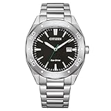 CITIZEN Herren Analog Eco-Drive Uhr mit Edelstahl Armband BM7631-52E