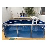 Stahlrahmenbecken, Transparent Fischteich Wassertank, Kinderschwimmbad...