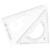 Generisch Zeichenlineal 2 Stück mit Transparentem Kunststoff und...