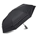 Samsonite Windguard Auto öffnen und schließen Regenschirm, schwarz...