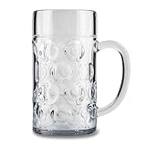 ADOMA Maßkrug 1,0L 2er-Set aus Kunststoff