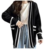 Strickjacke Damen Lang Strickjacken für Damen Pullover Oversize Elegant...