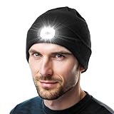 KEZKALS Geschenke für Männer/Frauen, Wiederaufladba LED Mütze Herren...