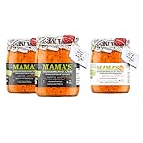 3pack Variation - 2x Ajvar mild 550g und 1x Ajvar scharf 550g