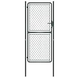 Tidyard Gartentor Stahl 100×175 cm Grün Sicherheits-Hoftor für...