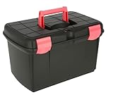 Covalliero Putzbox Arrezzo, Pflegebox, schwarz/Fuchsia, 40x25x24,5cm,...
