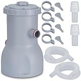COIL Poolpumpe Filteranlage - 3028 l/h, für Schwimmbecken bis 17400 l,...