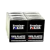 12 X PREMIUM CASINO POKER KARTEN POKERKARTEN 100 PROZENT PLASTIK -GROSSER...