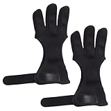 YiNLuax Atmungsaktive Gifthandschuhe DREI Fingerjagd 3 Finger Guards Für...
