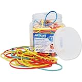 Westcott Gummibänder 80g | Ca. 170 Bunte Gummiringe verschiedene Größen...