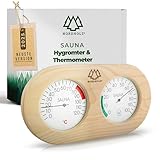 NORDHOLZ® Sauna Thermometer Hygrometer 2in1 - Zuverlässig & genau für...