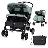 Lorelli Zwillingskinderwagen Twin, Zwillingsbuggy klappbar für 2 Kinder,...