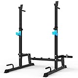 JX FITNESS Modern, Squat Rack Multi-Funktions Barbell Rack...