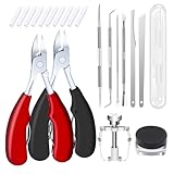 10 Stück Profi Fußnagelzange Set, Eingewachsene Zehennägel, Nagelspange...