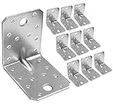 OMIDEAS 10 x Winkelverbinder mit Sicke (70 x 70 x 55 x 2) Lochwinkel...