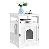 Yaheetech Katzenhaus, Katzenklo Schrank, Katzenschrank für Katzentoilette...
