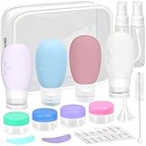 Skycase 100ml Silikon Reiseflaschen Set - Auslaufsicher Squeeze Reise...