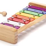 SCHMETTERLINE Holz-Glockenspiel Set mit Holzschlägeln & Notenheft inkl. -...