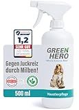 Green Hero Mittel gegen Juckreiz bei Milben 500 ml für Hunde & Katzen |...