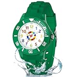 DTKID Kinderuhr Junge Mädchen,Lern Armbanduhr Kinder Mit Drehbarem...