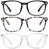 CCVOO 3 pack Lesebrille für damen und herren mit blaulichtfilter -...