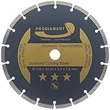 PRODIAMANT Diamanttrennscheibe 230mm universal Trennscheibe für Stein,...