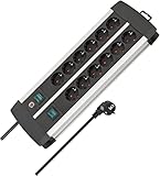 Brennenstuhl Premium-Alu-Line Steckdosenleiste 12-Fach/Mehrfachsteckdose...