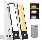 2 Stück Schrankbeleuchtung Led mit Bewegungsmelder,20cm 70LEDs Dimmbar...
