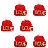 ifundom 10 Stück Weihnachts Fingermützen aus Robustem Strickmaterial...