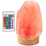 LIAVOP Himalaya Salzlampe, LED Salzkristalllampe mit...