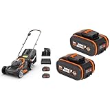 WORX WG743E Akku-Rasenmäher 40V & WA3553.2 PowerShare 2 X 4000 MAh...