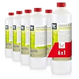 Höfer Chemie 6x 1 L Essigsäure 60% - optimaler Reiniger und Entkalker -...