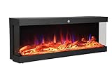 El Fuego® „Nizza“ 3D Wandkamin | 107 cm | 9 Verschiedene LED-Farbmodi...