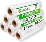 V1 Trade Stretchfolie Transparent Strechfolienrolle - 6 Wickelfolie -...