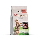 Applaws Katzentrockenfutter Adult, Huhn mit extra Lachs, getreidefrei und...