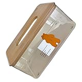 SHOWERORO Kasten Transparente Taschentuch Box Taschentuch-Organizer für...