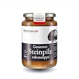 Handgemachte Steinpilzrahmsuppe | Mit großstückigen Steinpilzen und...