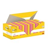 Post-it Notes, Vorteilspackung 18 Blöcke + 6 GRATIS, 100 Blatt pro Block,...