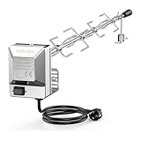 Onlyfire BRK-6032 Universal Verchromter Grillspieß Set, 100 cm Rotisserie...
