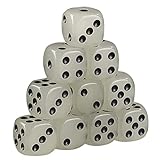 KJDKNC Leuchtendes 6-seitiges Spielewürfel Set Dunkeln Leuchtende Würfel...