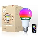 MOES Smart Glühbirne Matter E27, WLAN Alexa LED Lampe RGBCW, WW, mit...