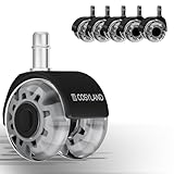 COSYLAND Bürostuhl Rollen 11mm x 22 mm - 5er Set Rollen für Bürostühle...