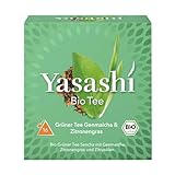 Yasashi Tee | Grüner Tee Genmaicha & Zitronengras | 16 Pyramidenbeutel |...