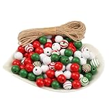 Generisch Christmas Bastelsets,Holzperlen Deko Set | Festlicher Schmuck...