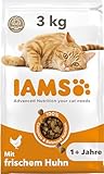 IAMS Katzenfutter trocken mit Huhn - Trockenfutter für Katzen im Alter von...