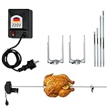 Nexgrill Edelstahl Grill-Drehspieß Set mit Motor bis zu 111cm,...
